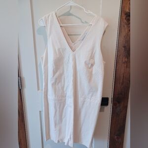 Sleeveless Cream Dress